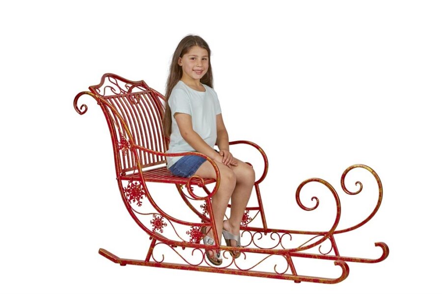 RED/GOLD SLEIGH 150CM