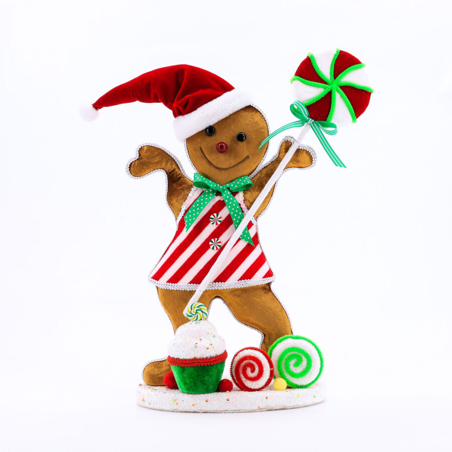 46cmH Gingerbread Girl with Lollipop