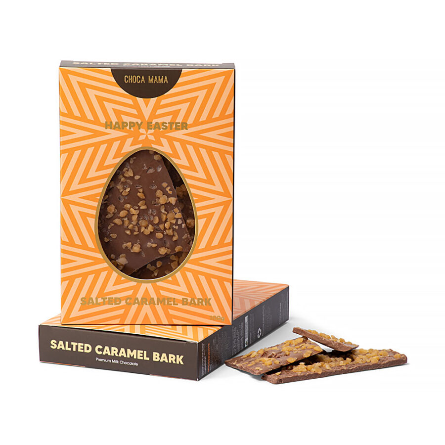 Easter Egg Window Salted Caramel Bark 100g